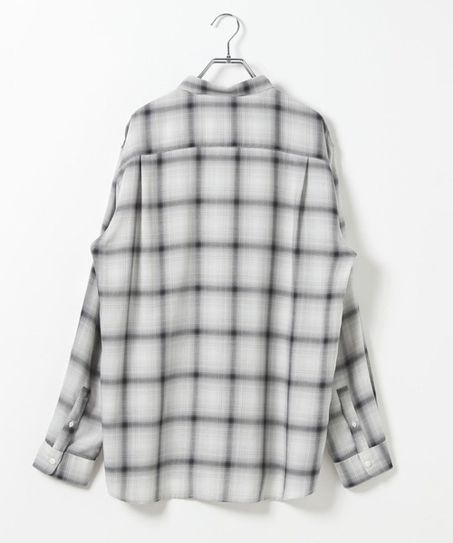 GLOBAL WORK（グローバルワーク）の「ビエラチェックシャツ/長袖/499838（シャツ/ブラウス・メンズ・ダークブラウン/ホワイト系その他2・MEDIUM/SMALL/X-LARGE/LARGE）」の16枚目の写真