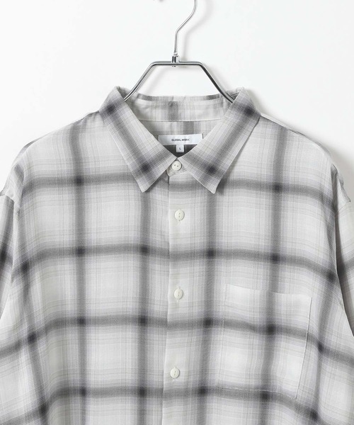 GLOBAL WORK（グローバルワーク）の「ビエラチェックシャツ/長袖/499838（シャツ/ブラウス・メンズ・ダークブラウン/ホワイト系その他2・MEDIUM/SMALL/X-LARGE/LARGE）」の17枚目の写真