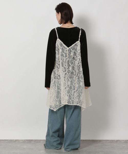 LAKOLE（ラコレ）の「シアーベロア長袖Ｔ / 594666（Tシャツ/カットソー・レディース・ブラック/アイボリー/グレー/ネイビー/イエロー/ブラウン・FREE）」の16枚目の写真