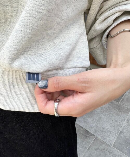 mystic(ミスティック)の「25AWショートスウェット(スウェット・レディース・アイボリー/グレー・FREE)」の5枚目の写真