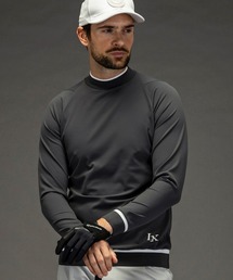 LUXEAKMPLUS（リュクスエイケイエムプラス）の「LUXEAKMPLUS(リュクスエイケイエムプラス)ゴルフ バックプリント ブランドロゴ ロングTシャツ (ストレッチ性/軽量)（Tシャツ/カットソー）」