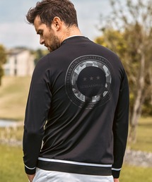 LUXEAKMPLUS（リュクスエイケイエムプラス）の「LUXEAKMPLUS(リュクスエイケイエムプラス)ゴルフ バックプリント ブランドロゴ ロングTシャツ (ストレッチ性/軽量)（Tシャツ/カットソー）」