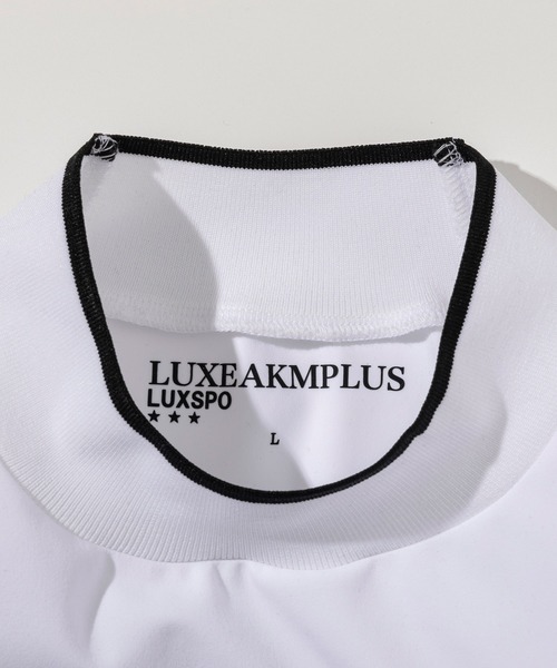 LUXEAKMPLUS（リュクスエイケイエムプラス）の「LUXEAKMPLUS(リュクスエイケイエムプラス)ゴルフ バックプリント ブランドロゴ ロングTシャツ (ストレッチ性/軽量)（Tシャツ/カットソー・メンズ・ホワイト/グレー/ブラック・S/XXL/XL/L/M）」の16枚目の写真