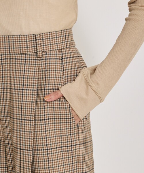 qualite(カリテ)の「【セットアップ対応】TWツイルチェックパンツ(その他パンツ・レディース・ベージュ・36/38)」の13枚目の写真