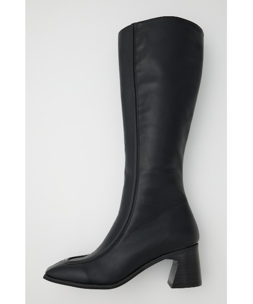 MOUSSY（マウジー）の「【25年AW新作】SQUARE TOE ロングブーツ（ブーツ・レディース・ブラック・SMALL/MEDIUM/LARGE）」の5枚目の写真