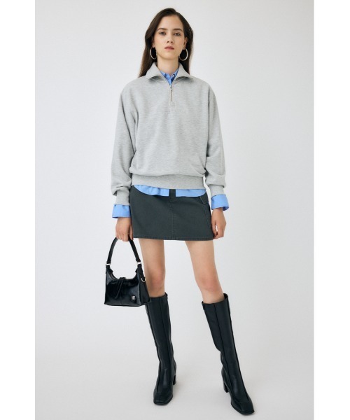 MOUSSY（マウジー）の「【25年AW新作】SQUARE TOE ロングブーツ（ブーツ・レディース・ブラック・SMALL/MEDIUM/LARGE）」の14枚目の写真