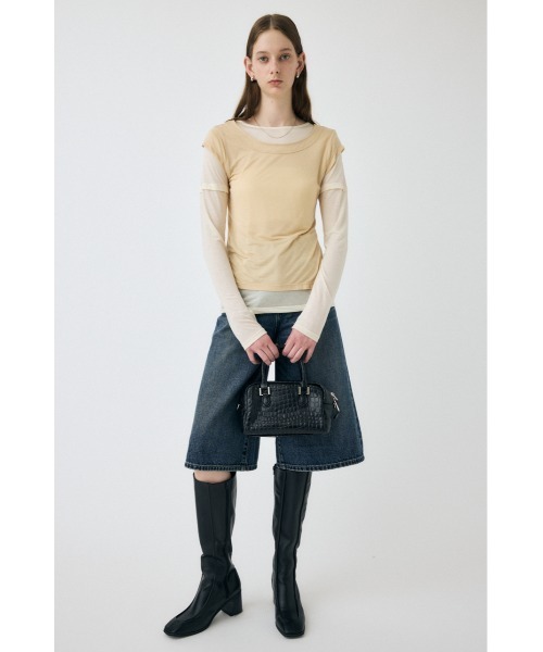 MOUSSY（マウジー）の「【25年AW新作】SQUARE TOE ロングブーツ（ブーツ・レディース・ブラック・SMALL/MEDIUM/LARGE）」の16枚目の写真