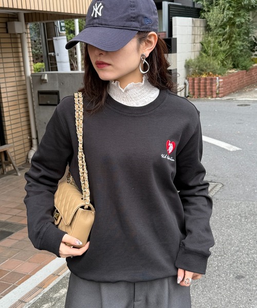セール】【U.S. POLO ASSN.】ハート刺繍クルーネックスウェット