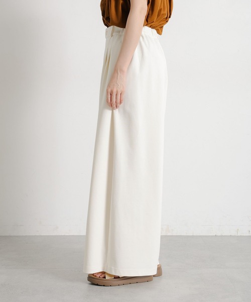 studio CLIP（スタディオクリップ）の「シルケットポンチタックワイドパンツ[プチサイズあり]（その他パンツ・レディース・ブラック/オフホワイト/スモーク・FREE/PF）」の19枚目の写真
