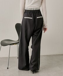 mline | [mline]【新色BRN登場！】レースレイヤード スラックスパンツ(その他パンツ)