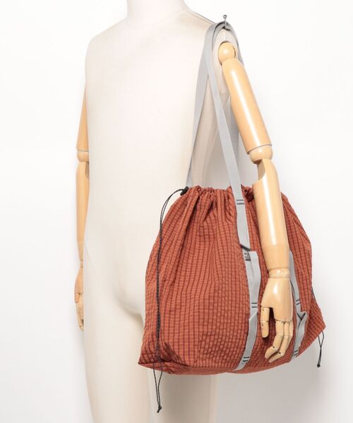 Gramicci（グラミチ）の「【63】【GRAMICCI】PLAID CLIMBING TOTE（トートバッグ・メンズ・オリーブ/ブラウン・FREE）」の14枚目の写真