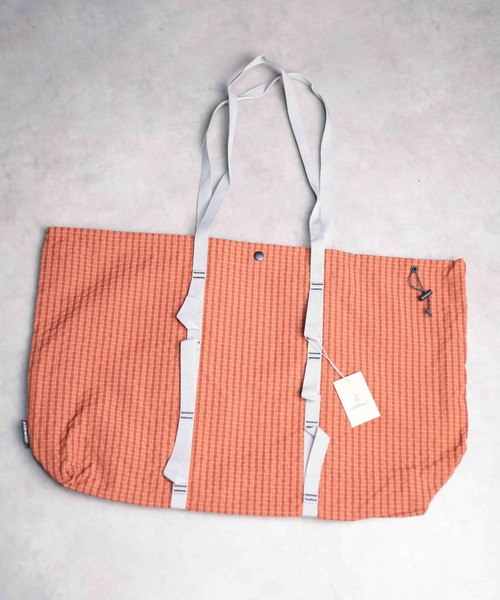 Gramicci（グラミチ）の「【63】【GRAMICCI】PLAID CLIMBING TOTE（トートバッグ・メンズ・オリーブ/ブラウン・FREE）」の4枚目の写真