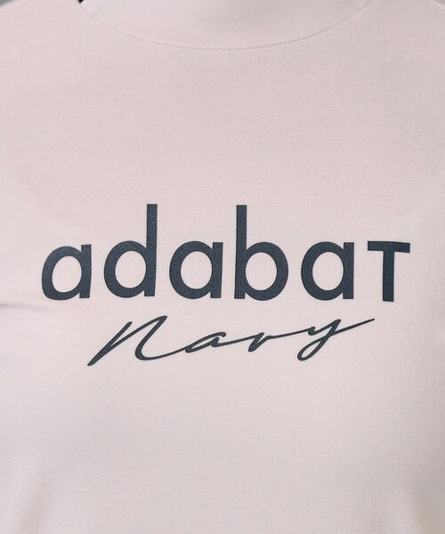 adabat（アダバット）の「【ADABAT NAVY】【吸湿発熱】サーモスムースモックT（Tシャツ/カットソー・レディース・ネイビー/ライトグレー・42/40/38/36）」の10枚目の写真