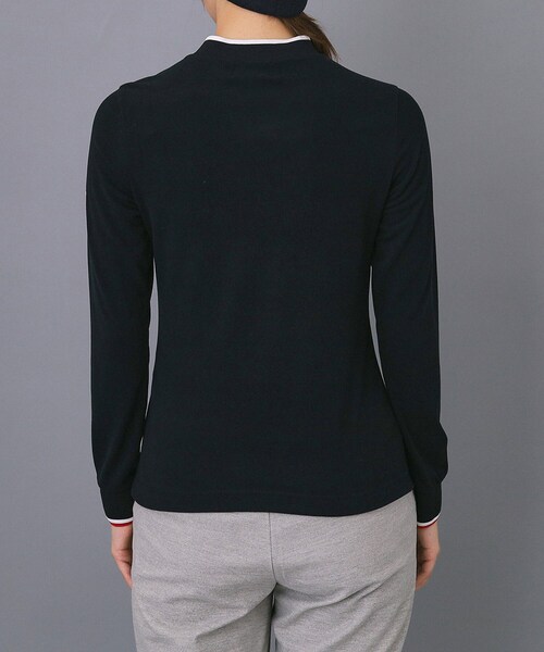 adabat（アダバット）の「【ADABAT NAVY】【吸湿発熱】サーモスムースモックT（Tシャツ/カットソー・レディース・ネイビー/ライトグレー・42/40/38/36）」の20枚目の写真