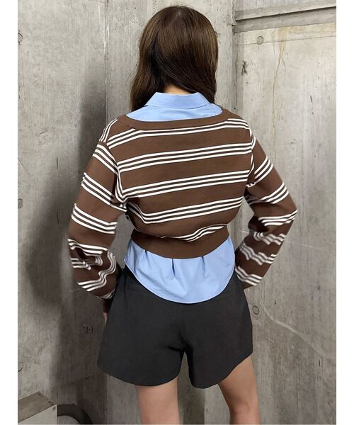 MURUA（ムルーア）の「フェイクスウェードショートパンツ（その他パンツ・レディース・ブラック/ベージュ・1/2）」の7枚目の写真