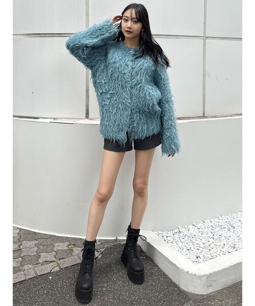 MURUA（ムルーア）の「フェイクスウェードショートパンツ（その他パンツ・レディース・ブラック/ベージュ・1/2）」の11枚目の写真