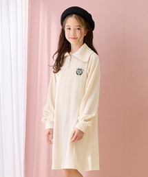 Amourire girl（アムリールガール）の「ハーフジップ ニットソーワンピース（ワンピース）」