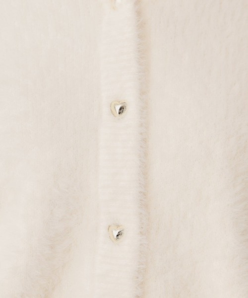 couture brooch(クチュールブローチ)の「【ふわふわ/前後2WAY】フェザーカーディトップス(カーディガン/ボレロ・レディース・グリーン系/アイボリー/ブラック/ブラウン系その他/ピンク系/サックスブルー/チャコールグレー/アイボリー系7・36/38/40/42)」の15枚目の写真