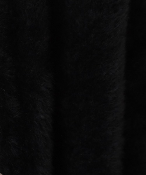 couture brooch(クチュールブローチ)の「【ふわふわ/前後2WAY】フェザーカーディトップス(カーディガン/ボレロ・レディース・グリーン系/アイボリー/ブラック/ブラウン系その他/ピンク系/サックスブルー/チャコールグレー/アイボリー系7・36/38/40/42)」の16枚目の写真