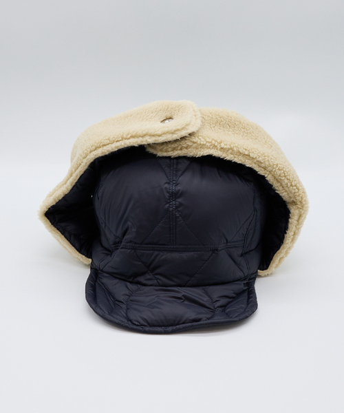 TAION(タイオン)の「【TAION / タイオン】ミリタリー ダウンキャップ/リバーシブルパイロットキャップ/ユニセックス(キャップ・メンズ・ダークネイビー/ブラック/カーキ・フリー)」の8枚目の写真