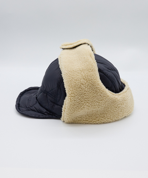 TAION(タイオン)の「【TAION / タイオン】ミリタリー ダウンキャップ/リバーシブルパイロットキャップ/ユニセックス(キャップ・メンズ・ダークネイビー/ブラック/カーキ・フリー)」の9枚目の写真