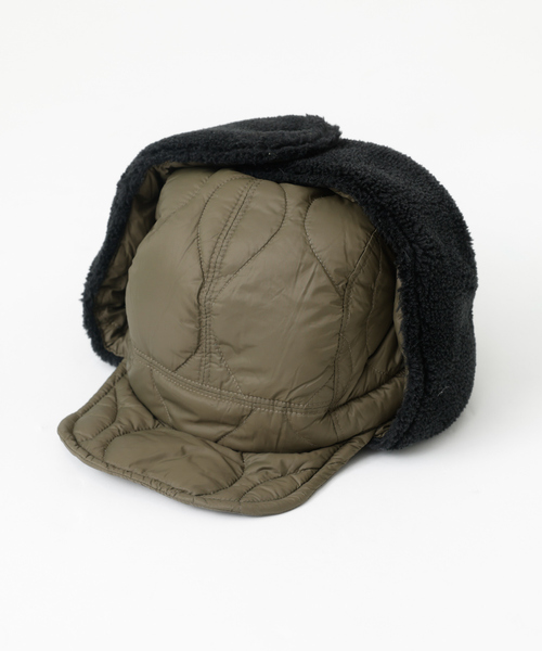 TAION(タイオン)の「【TAION / タイオン】ミリタリー ダウンキャップ/リバーシブルパイロットキャップ/ユニセックス(キャップ・メンズ・ダークネイビー/ブラック/カーキ・フリー)」の21枚目の写真