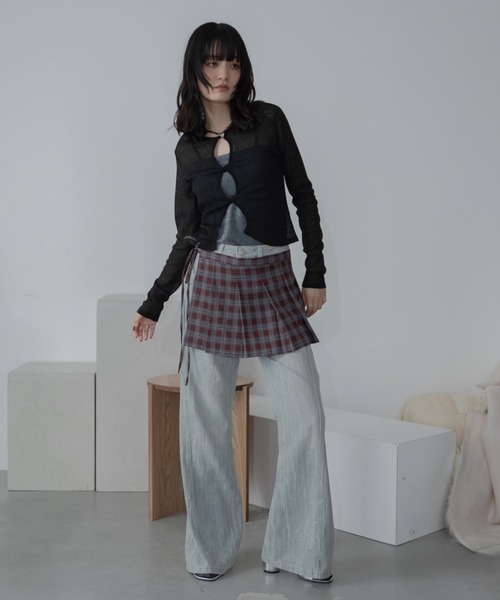 カップ付きラメベアキャミソール（キャミソール）｜VACANCY