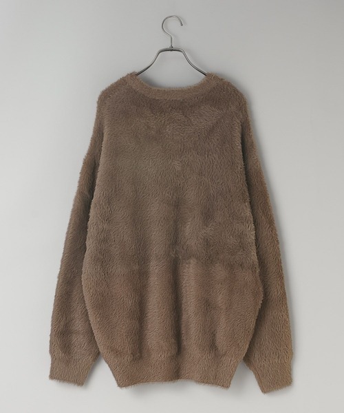 LOWRYS FARM（ローリーズファーム）の「【LFM(U)】SHAGGY YARN プルオーバー　 581689（ニット/セーター・メンズ・チャコールグレー/ブラウン/ラベンダー・FREE）」の4枚目の写真