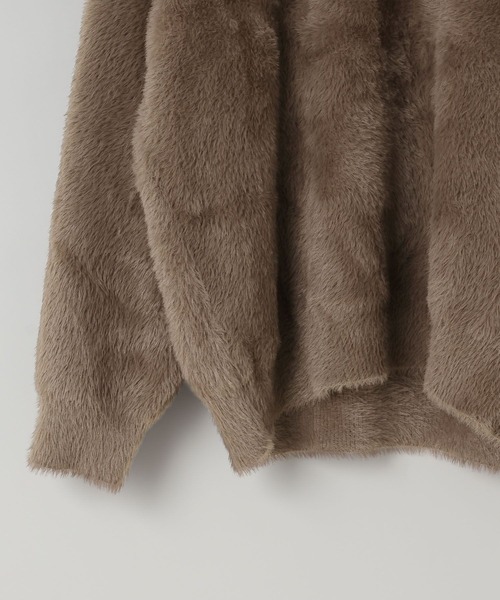 LOWRYS FARM（ローリーズファーム）の「【LFM(U)】SHAGGY YARN プルオーバー　 581689（ニット/セーター・メンズ・チャコールグレー/ブラウン/ラベンダー・FREE）」の6枚目の写真