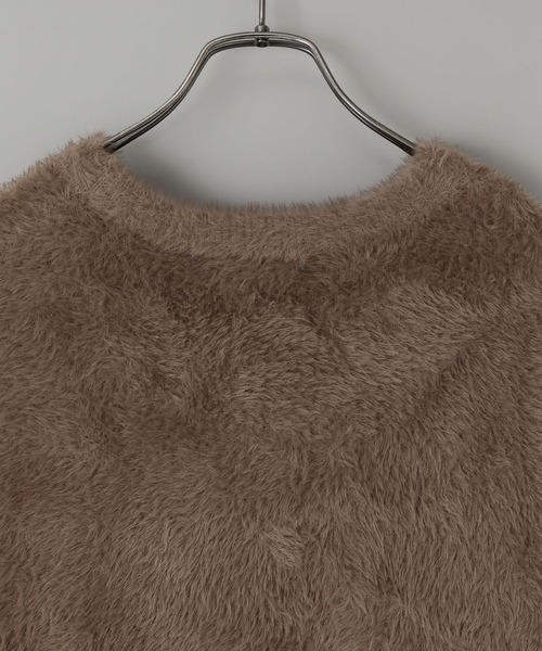 LOWRYS FARM（ローリーズファーム）の「【LFM(U)】SHAGGY YARN プルオーバー　 581689（ニット/セーター・メンズ・チャコールグレー/ブラウン/ラベンダー・FREE）」の8枚目の写真