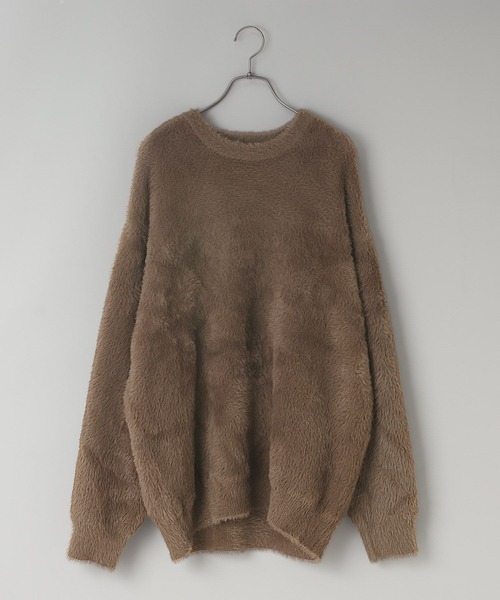 LOWRYS FARM（ローリーズファーム）の「【LFM(U)】SHAGGY YARN プルオーバー　 581689（ニット/セーター・メンズ・チャコールグレー/ブラウン/ラベンダー・FREE）」の14枚目の写真