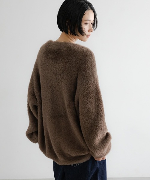 LOWRYS FARM（ローリーズファーム）の「【LFM(U)】SHAGGY YARN プルオーバー　 581689（ニット/セーター・メンズ・チャコールグレー/ブラウン/ラベンダー・FREE）」の22枚目の写真