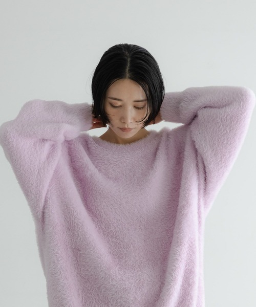 LOWRYS FARM（ローリーズファーム）の「【LFM(U)】SHAGGY YARN プルオーバー　 581689（ニット/セーター・メンズ・チャコールグレー/ブラウン/ラベンダー・FREE）」の15枚目の写真