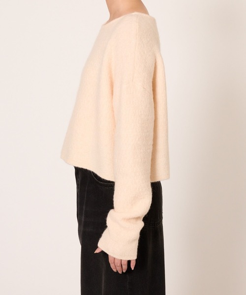 BABYLONE（バビロン）の「編み柄ニットプルオーバー（ニット/セーター・レディース・アイボリー/ネイビー・フリー）」の18枚目の写真