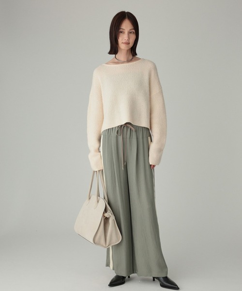 BABYLONE（バビロン）の「編み柄ニットプルオーバー（ニット/セーター・レディース・アイボリー/ネイビー・フリー）」の4枚目の写真