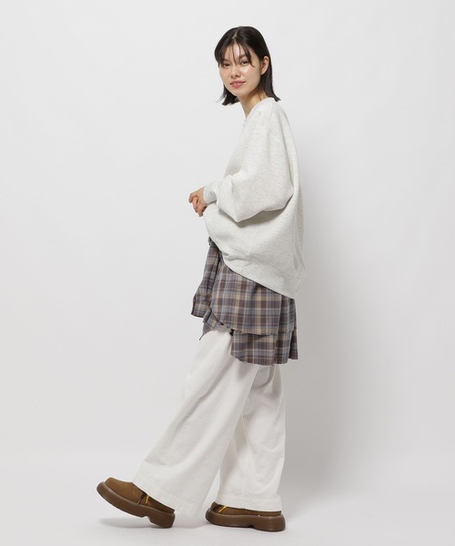 niko and...（ニコアンド）の「ライトダンボールZIPプルオーバー（スウェット・レディース・ブラック/ナチュラル/モカ・LARGE/MEDIUM）」の13枚目の写真