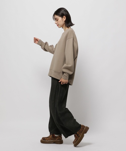 niko and...（ニコアンド）の「ライトダンボールZIPプルオーバー（スウェット・レディース・ブラック/ナチュラル/モカ・LARGE/MEDIUM）」の17枚目の写真