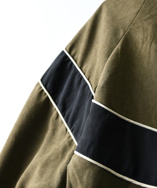 neos（ネオス）の「【neos】ビッグシルエット ピーチ起毛 ライン トラックジャケット（ナイロンジャケット・メンズ・アイボリー/カーキ/チャコールグレー・MEDIUM/LARGE）」の21枚目の写真