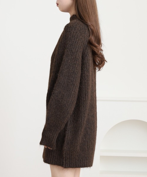 FUNALIVE(ファンアライブ)の「ラグランルーズ畦ニットミニワンピース(ワンピース・レディース・アイボリー/グレー/ブラウン・M)」の17枚目の写真