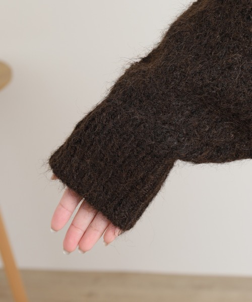 FUNALIVE(ファンアライブ)の「ラグランルーズ畦ニットミニワンピース(ワンピース・レディース・アイボリー/グレー/ブラウン・M)」の20枚目の写真