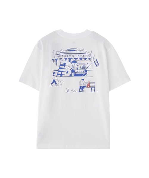 NEW BALANCE(ニューバランス)の「NEW BALANCE STADIUM S/S TEE MT53929(Tシャツ/カットソー・メンズ・ホワイト・M/L/XL)」の2枚目の写真