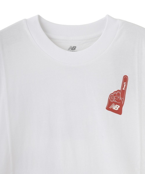 NEW BALANCE(ニューバランス)の「NEW BALANCE STADIUM S/S TEE MT53929(Tシャツ/カットソー・メンズ・ホワイト・M/L/XL)」の5枚目の写真