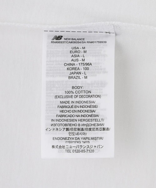 NEW BALANCE(ニューバランス)の「NEW BALANCE STADIUM S/S TEE MT53929(Tシャツ/カットソー・メンズ・ホワイト・M/L/XL)」の7枚目の写真