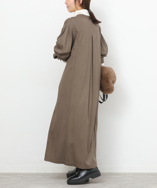 JOURNAL STANDARD relume(ジャーナルスタンダード レリューム)の「《WEB限定》レーヨンツイルロングワンピース(ワンピース・レディース・カーキ/ネイビー・FREE)」の4枚目の写真