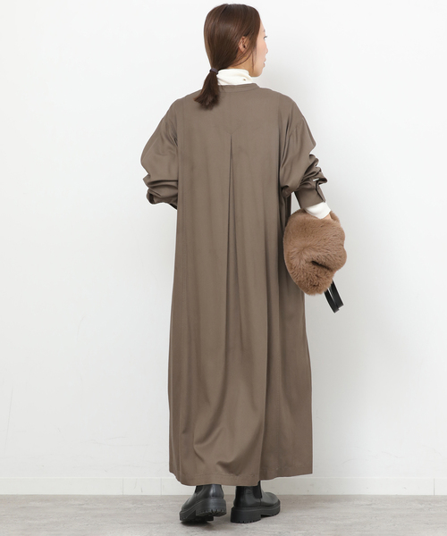 JOURNAL STANDARD relume(ジャーナルスタンダード レリューム)の「《WEB限定》レーヨンツイルロングワンピース(ワンピース・レディース・カーキ/ネイビー・FREE)」の5枚目の写真