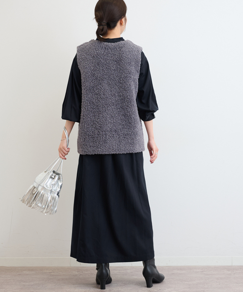 JOURNAL STANDARD relume(ジャーナルスタンダード レリューム)の「《WEB限定》レーヨンツイルロングワンピース(ワンピース・レディース・カーキ/ネイビー・FREE)」の14枚目の写真