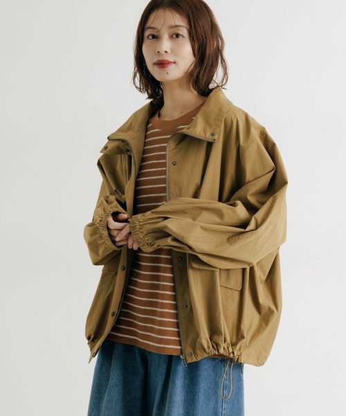 セール】ナイロンスタンドカラーブルゾン（ブルゾン）｜studio CLIP