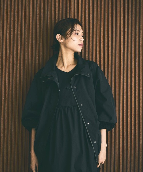 セール】ナイロンスタンドカラーブルゾン（ブルゾン）｜studio CLIP