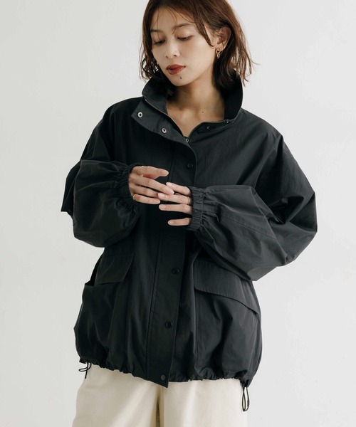 セール】ナイロンスタンドカラーブルゾン（ブルゾン）｜studio CLIP