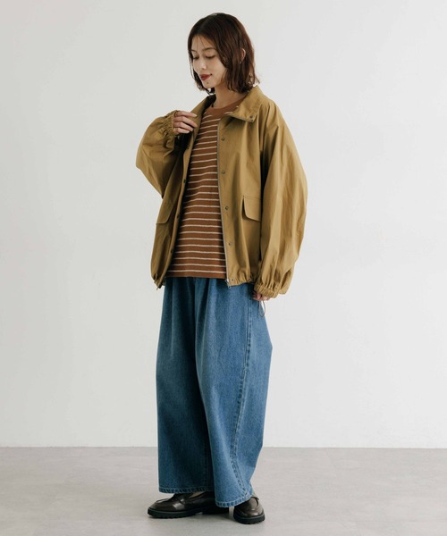 セール】ナイロンスタンドカラーブルゾン（ブルゾン）｜studio CLIP